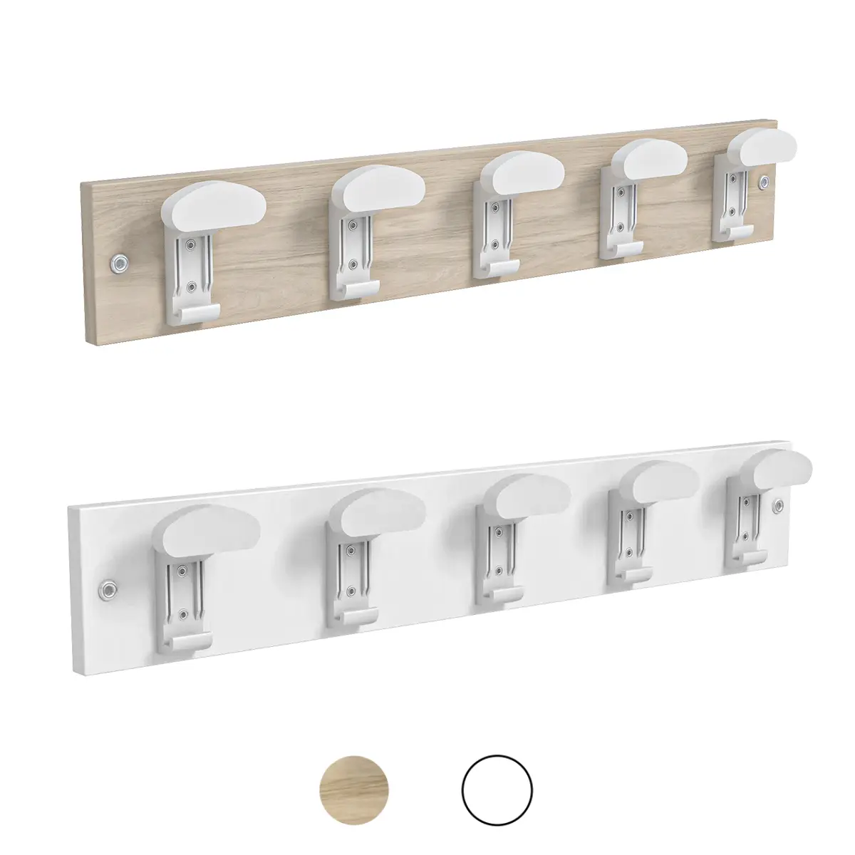 Schulgarderobe mit  5 Doppelhaken